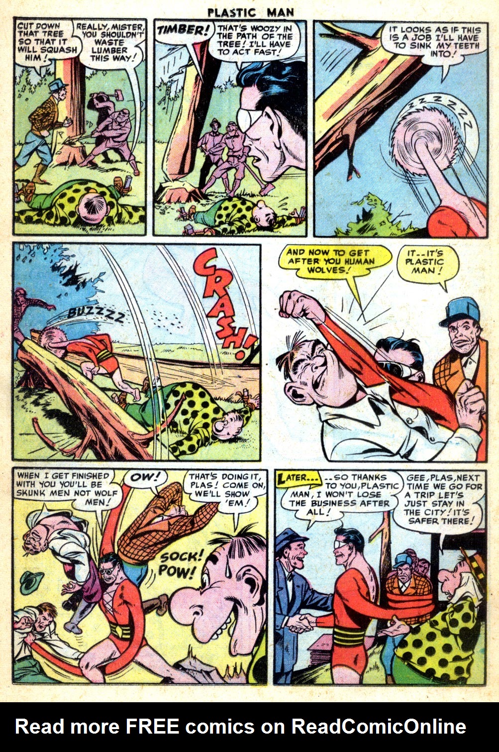 Read online Plastic Man (1943) comic -  Issue #54 - 24