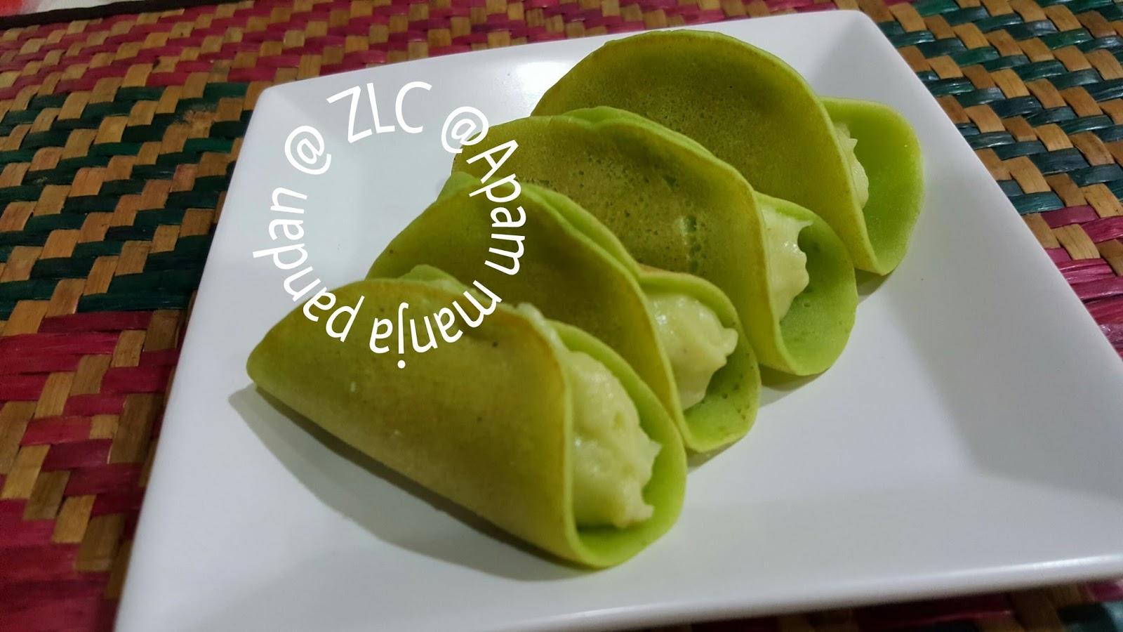 Zulfaza Loves Cooking Variasi Apam Manja Apam Manja Pandan