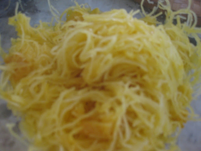 strands of spaghetti squash