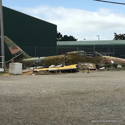 crashed plane at Oakland Aviation Museum in Oakland, California