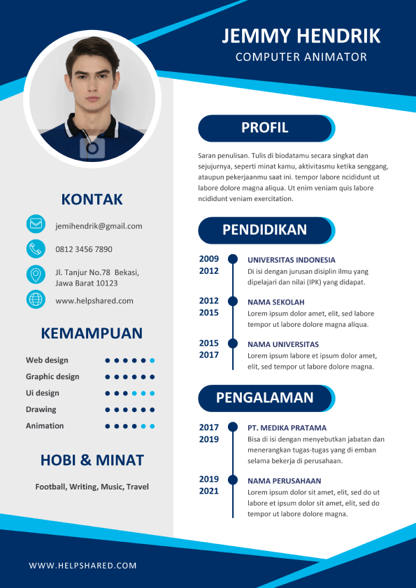 contoh-cv-lamaran-kerja-menarik-7-curriculum-vitae Contoh CV Lamaran Kerja Menarik 7 Curriculum Vitae