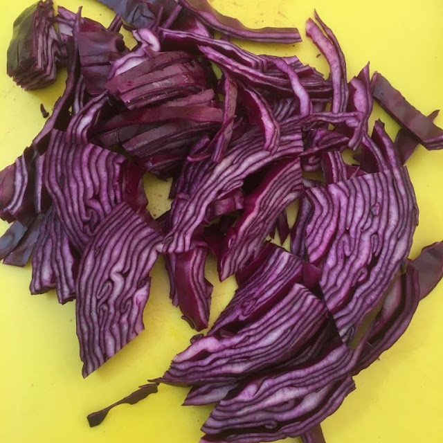 Cool Citrus Coleslaw - with Red cabbage, carrot and red onion - this Summer's Perfect Slaw Recipe