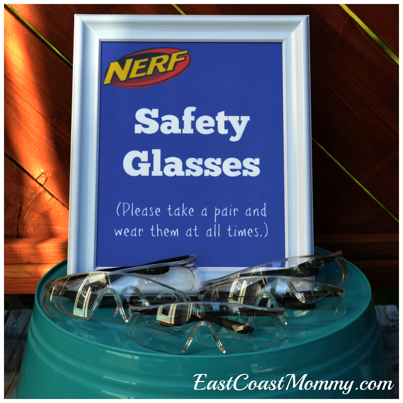 East Coast Mommy NERF Party Signs