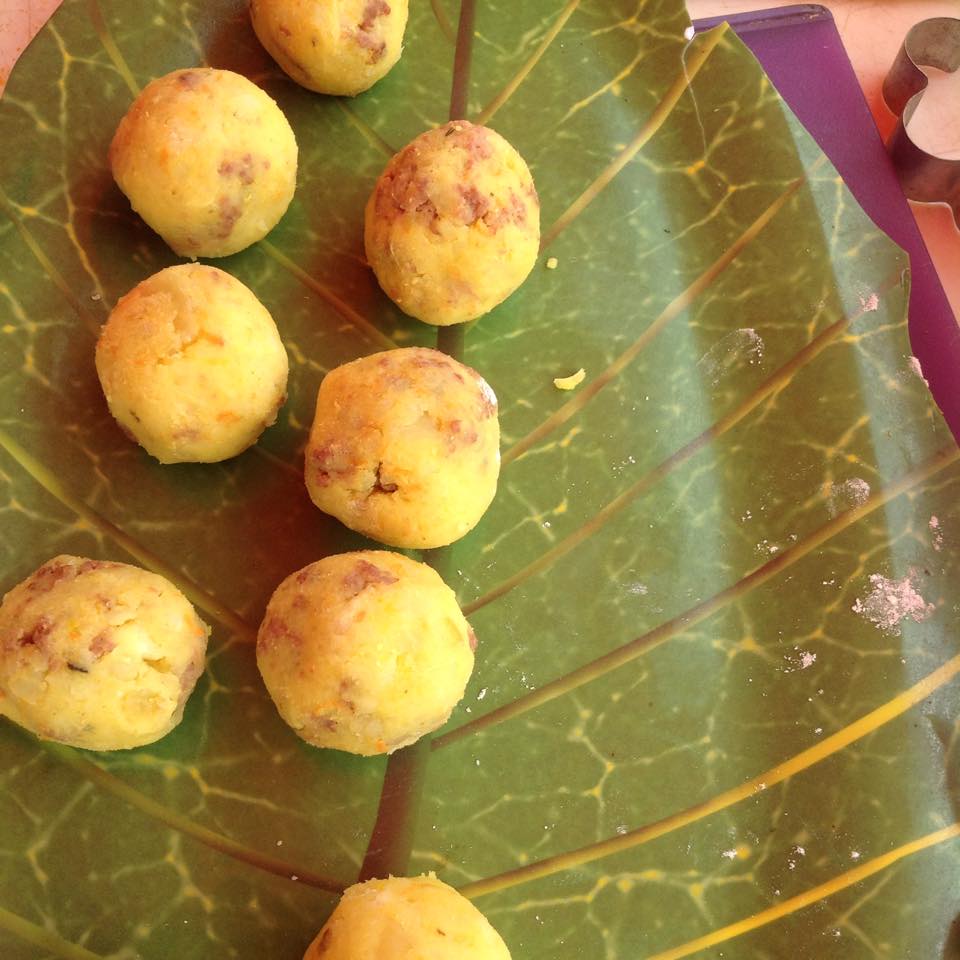 Yam and potato Balls