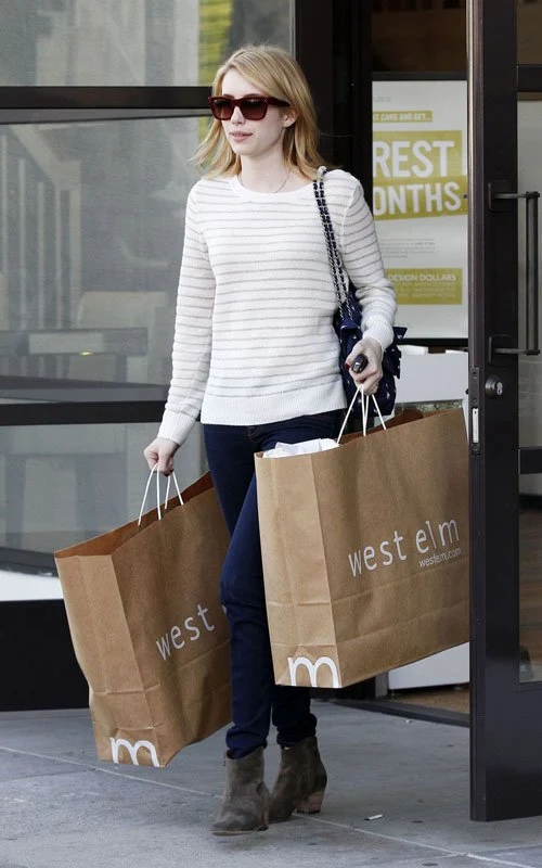 Emma Roberts shopping in LA