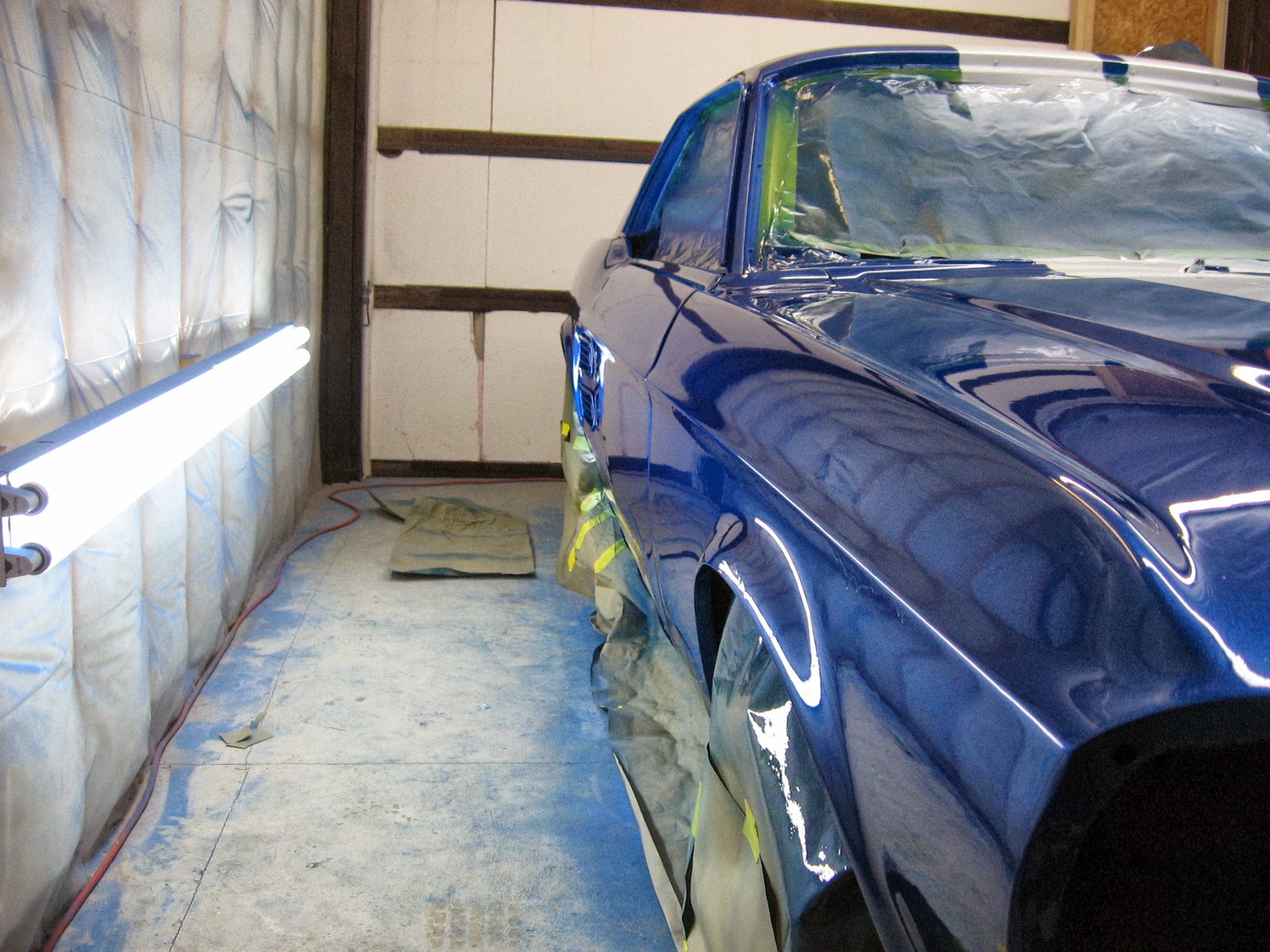 1967 Mustang Restoration Paint part III Spraying clear coat