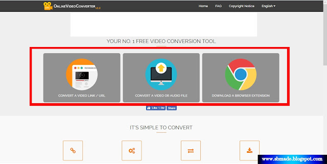 Online video converter