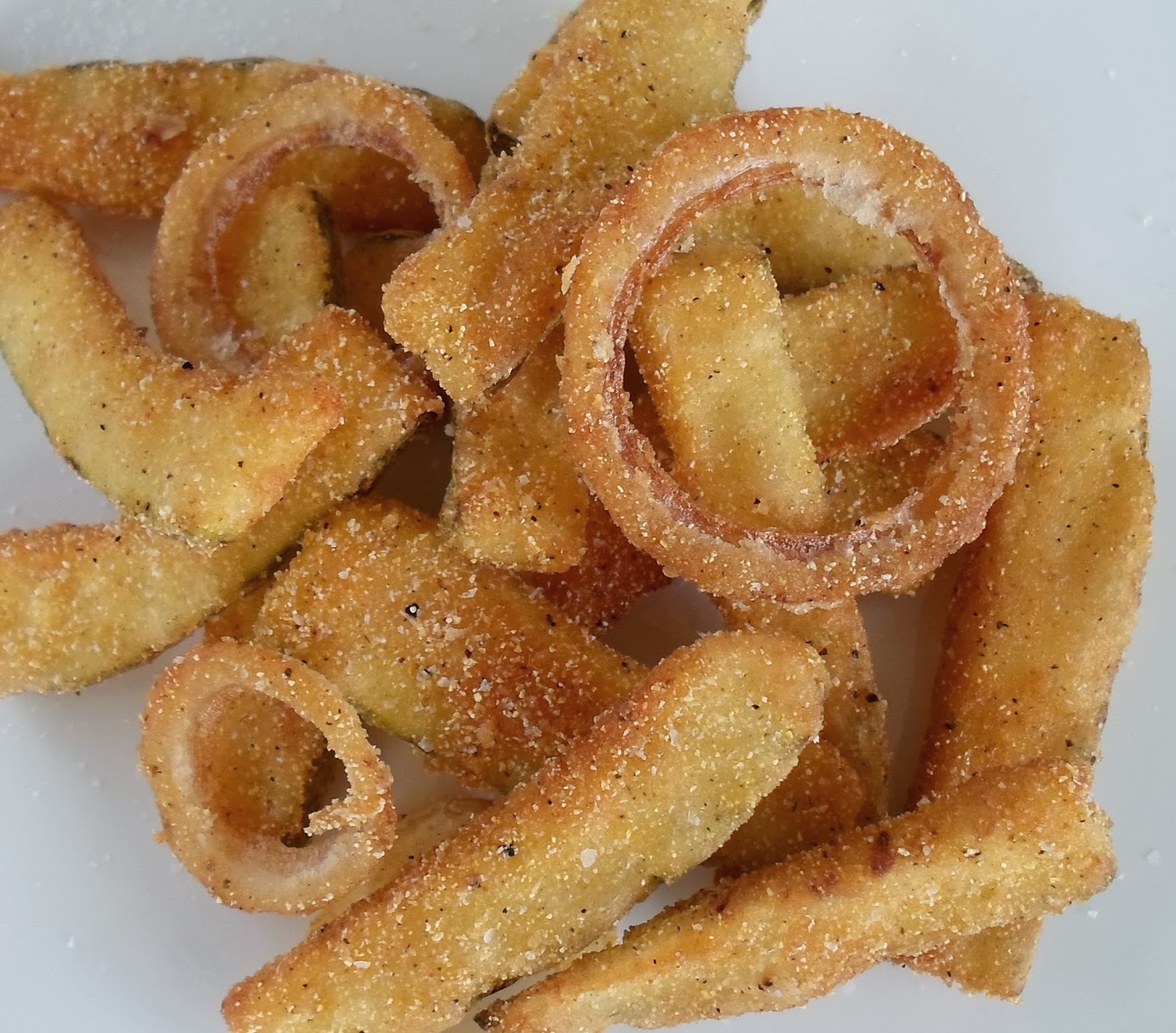 Happier Than A Pig In Mud Fried Zucchini with Cornmeal