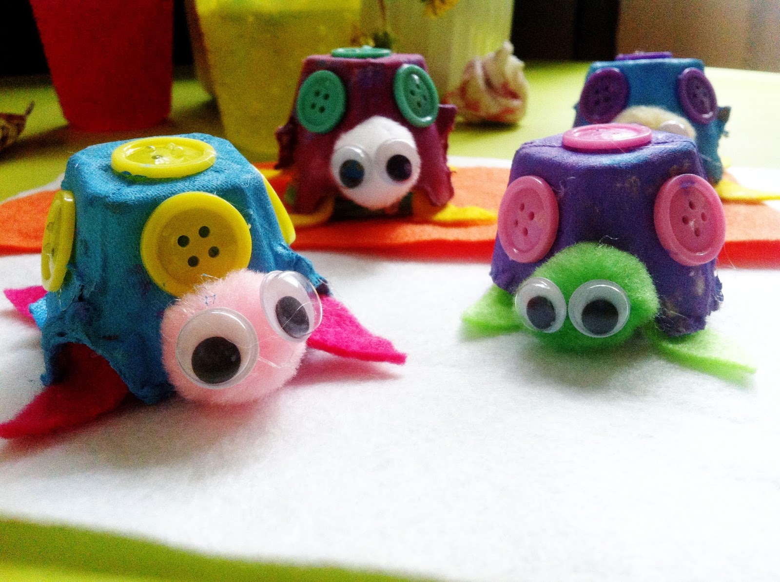 MunchkinTime Easy Egg Carton Turtle Craft for Kids