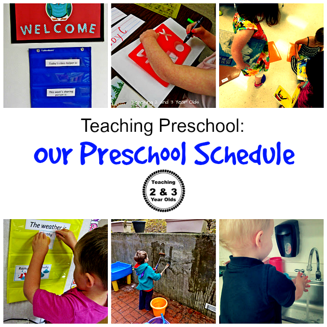 Teaching 2 and 3 Year Olds: 3 Year Olds Preschool Morning Schedule