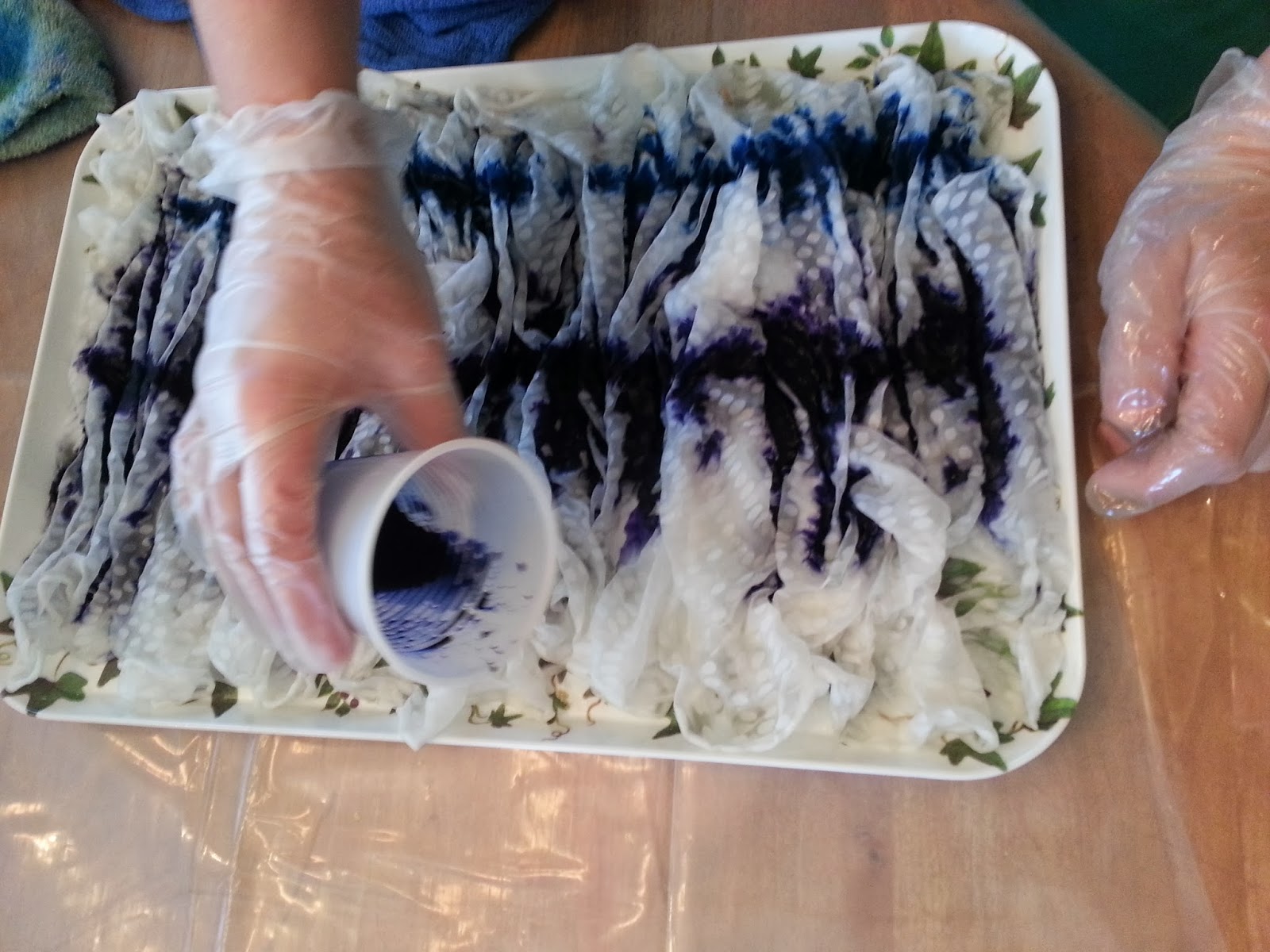 On the Edge Studio Silk Scarf Dyeing with Procion MX Dyes