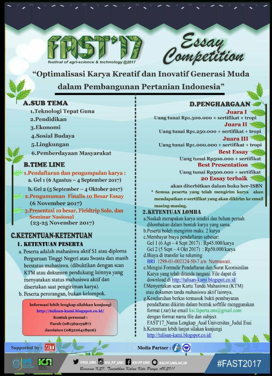 Lomba menulis essay di uns 08 image