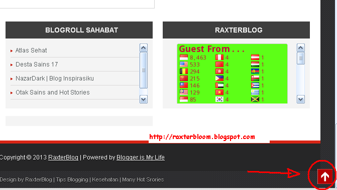Pasang Tombol Back To Top Dengan Efek Bounce Pasang Tombol Back To Top Dengan Efek Bounce