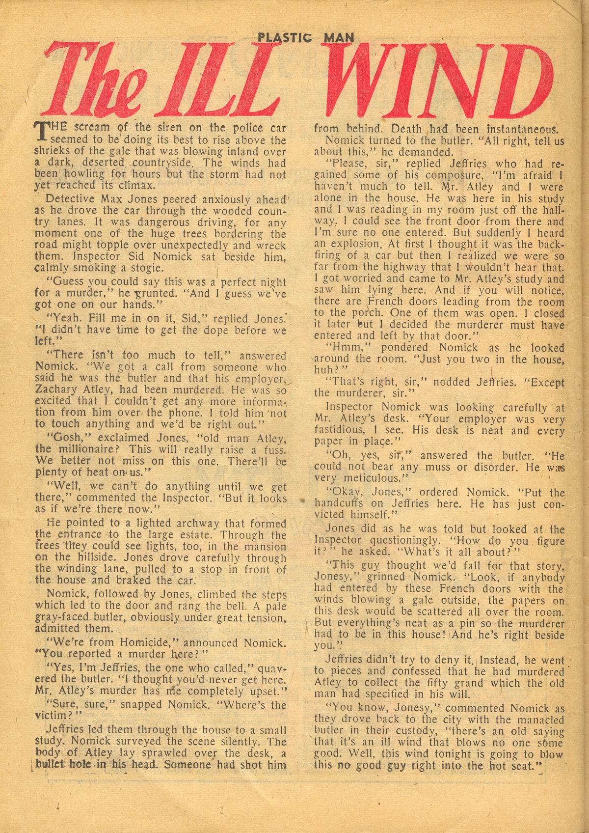 Read online Plastic Man (1943) comic -  Issue #34 - 26