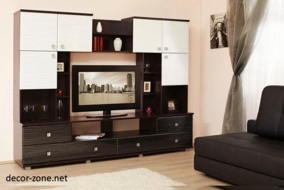 living room design ideas, TV wall units for living room | Decor Zone