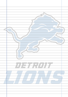 Papel Pautado Detroit Lions PDF para imprimir na folha A4 Papel Pautado Detroit Lions PDF para imprimir na folha A4