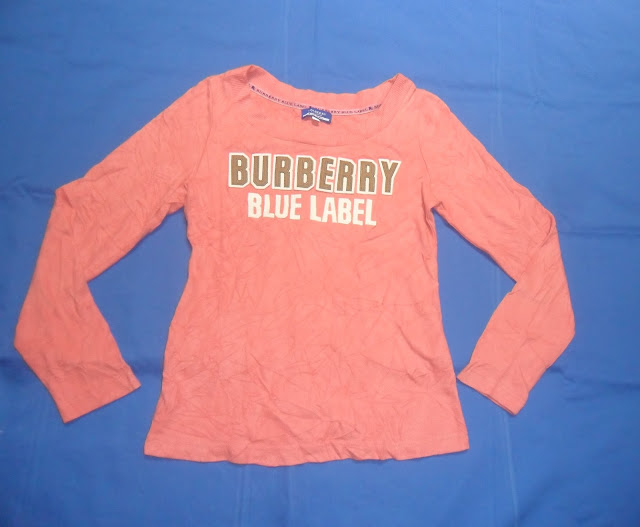 Podshop: Burberry blue label long sleeve t shirt