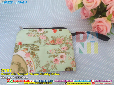 Pouch Dan Tempat Tissue Shabby Chloe