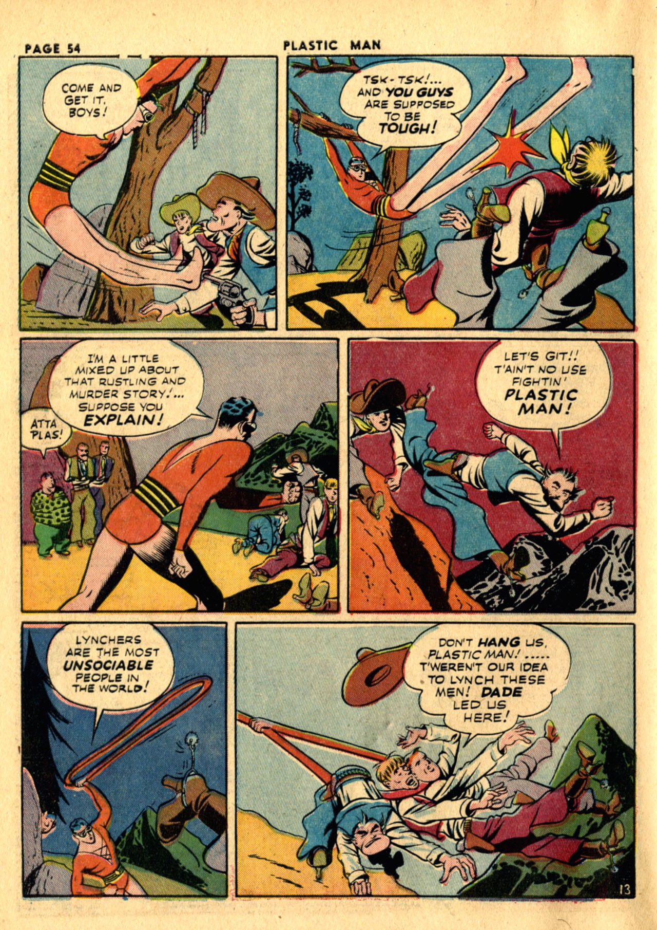 Read online Plastic Man (1943) comic -  Issue #1 - 56