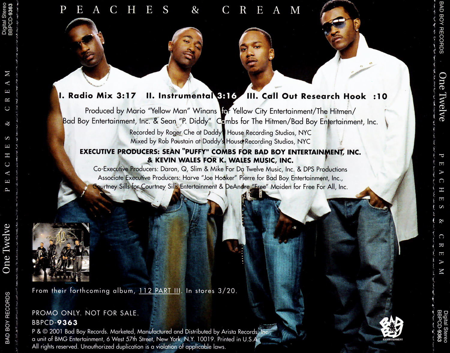 highest level of music 112 Peaches & CreamPromoCDS2001