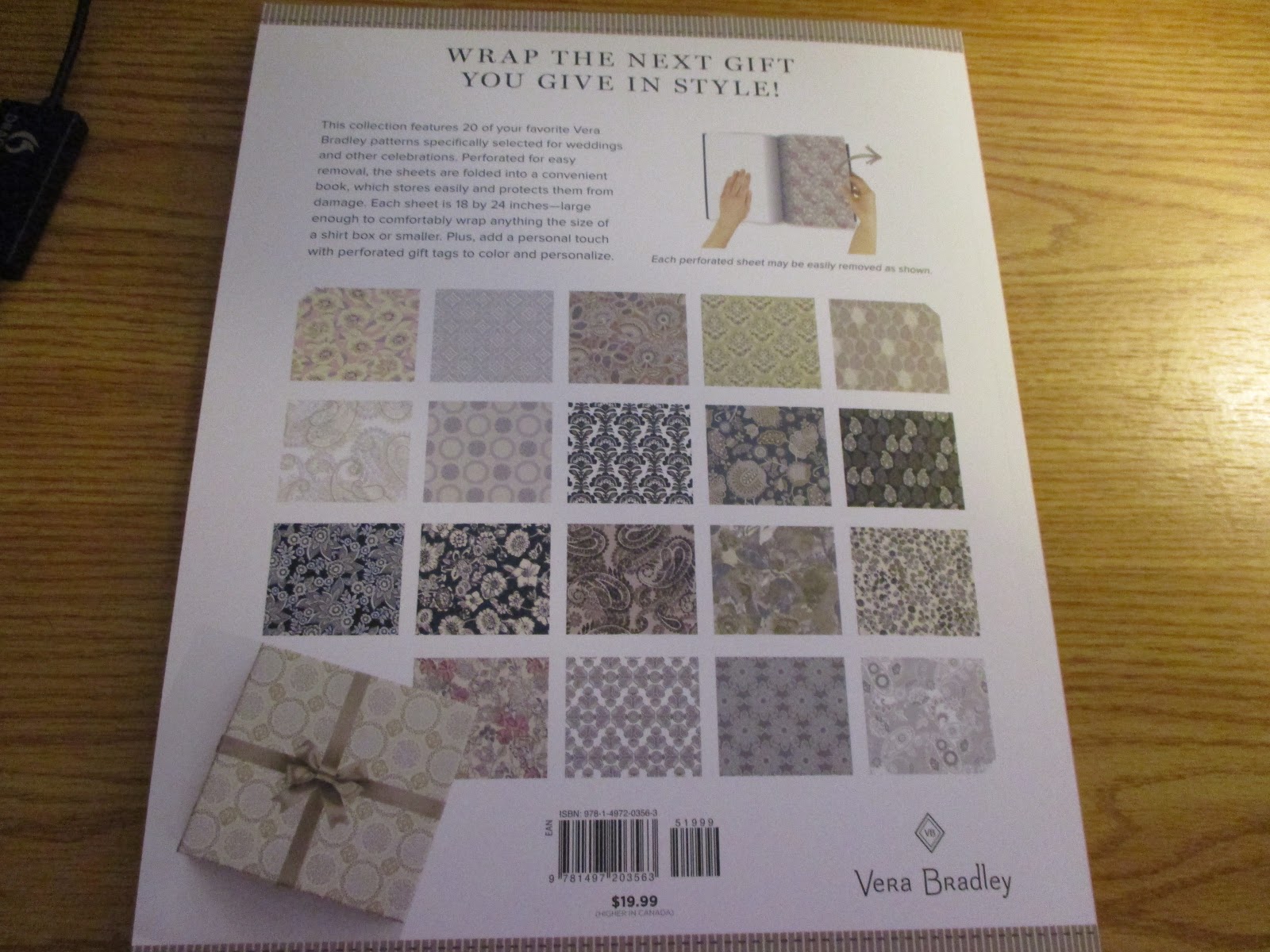Missy's Product Reviews Wedding Belles Vera Bradley Wrapping Paper