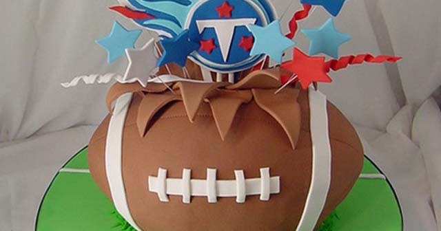 Rugby Ball Birthday Cake