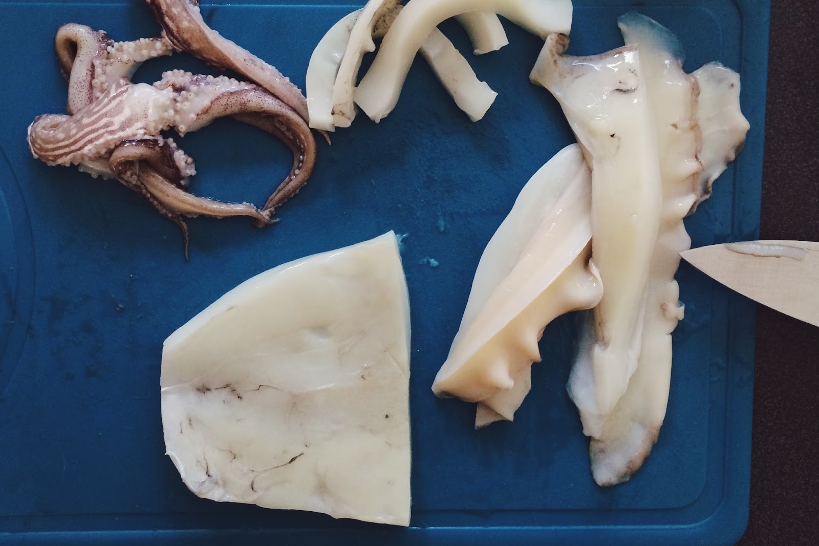 How to cook cuttlefish, Cuttlefish salad recipe