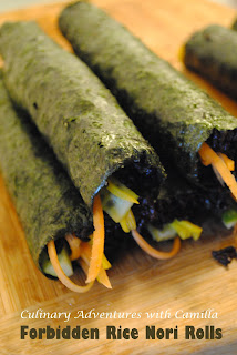 Forbidden Rice Nori Rolls