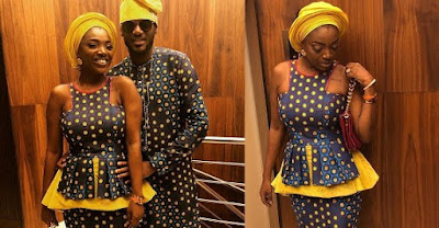 2Baba And Annie Idibia Step Out For Date Night In Matching Trad Outfit.