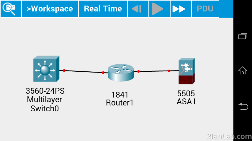 Topology Packet Tracer Android