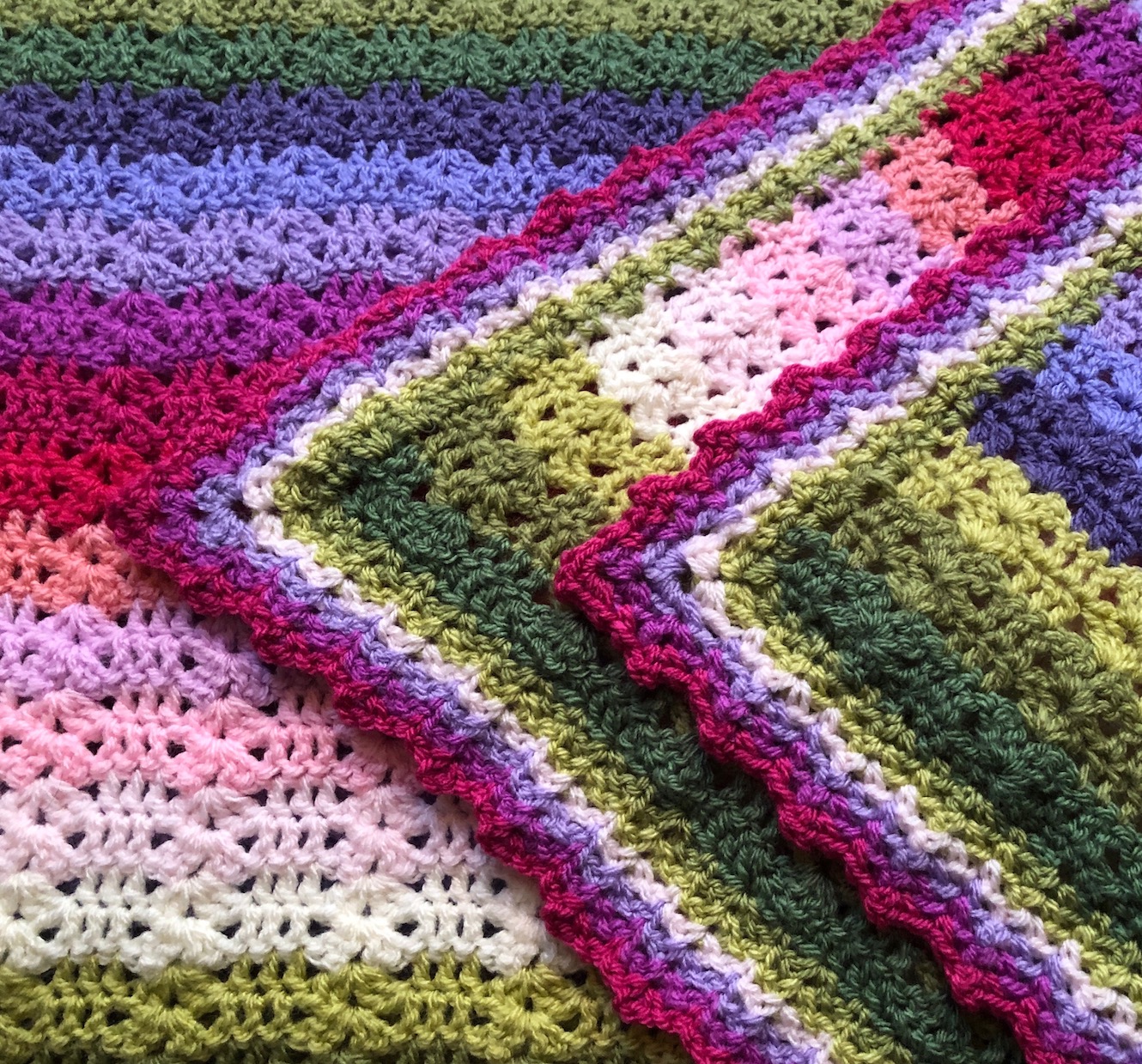 Teresa Kasner Sweet Pea Blanket TaDah!