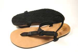 running in luna sandals