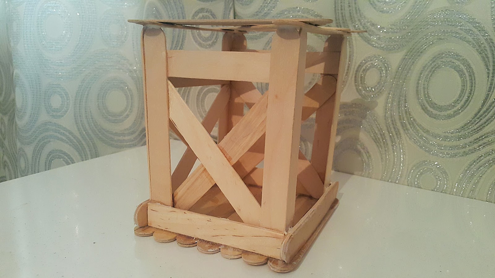 Agda Cubuklari Ile Fener Yapimi Beyaz Mucizeler