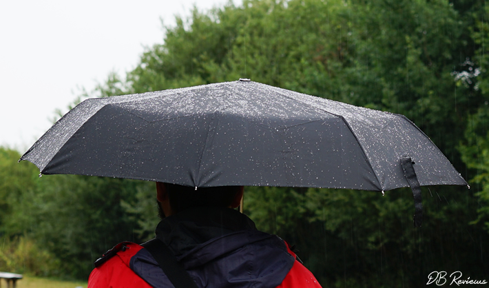 Susino wind resistant unisex black compact umbrella