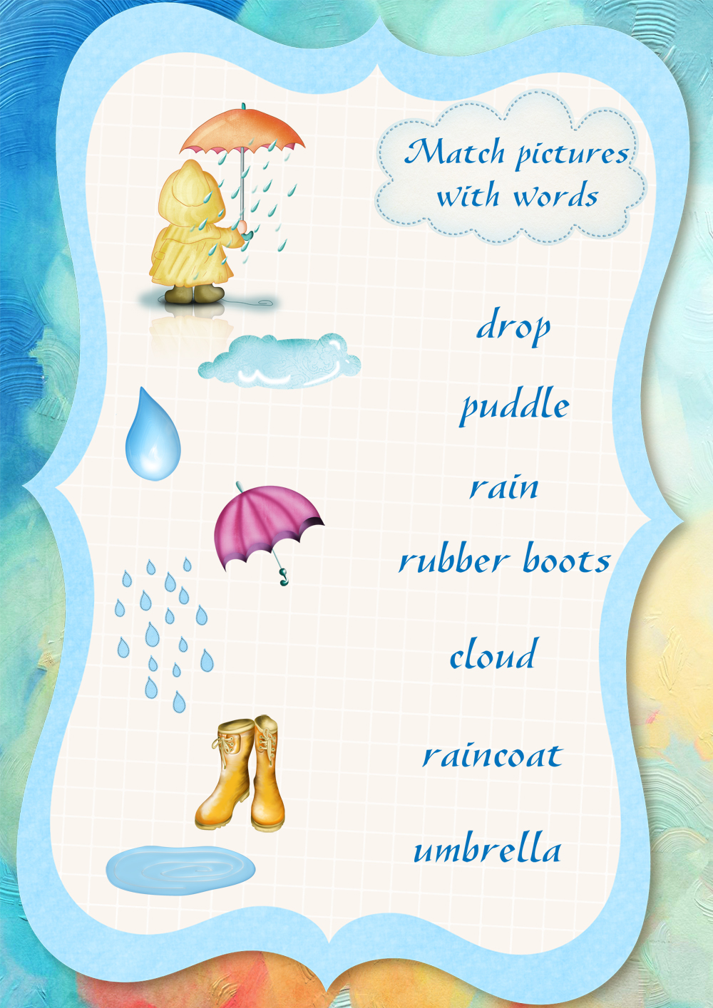 The Rainy Day Prepositional Phrase Worksheet