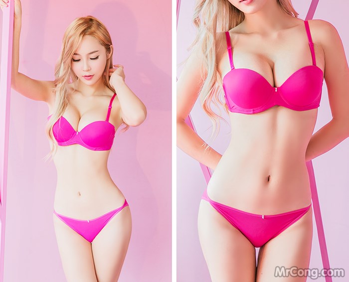 Beautiful Lee Ji Na shows off a full bust with underwear (176 pictures)