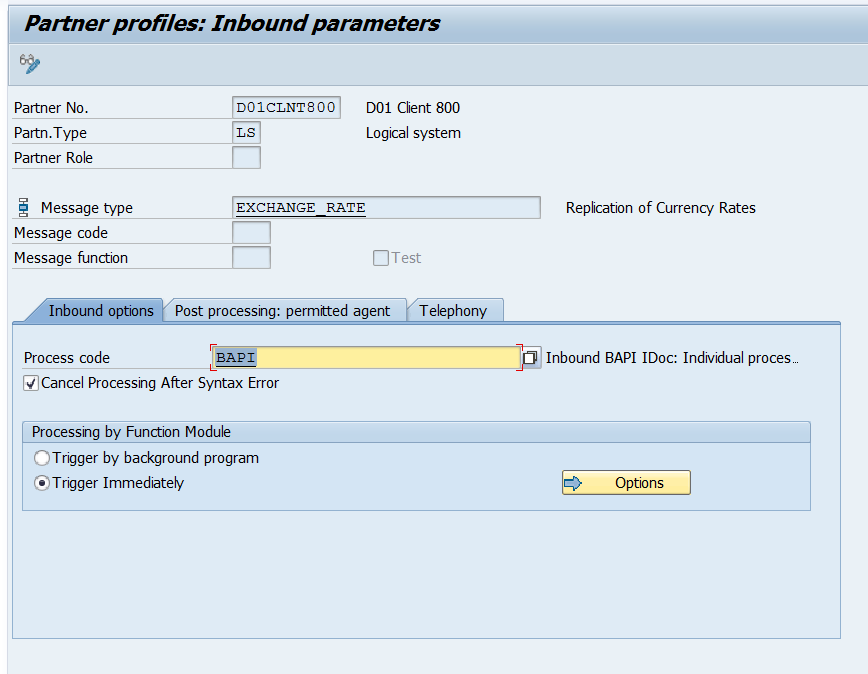 SAP ABAP Central Exchange Rate Sync using IDoc