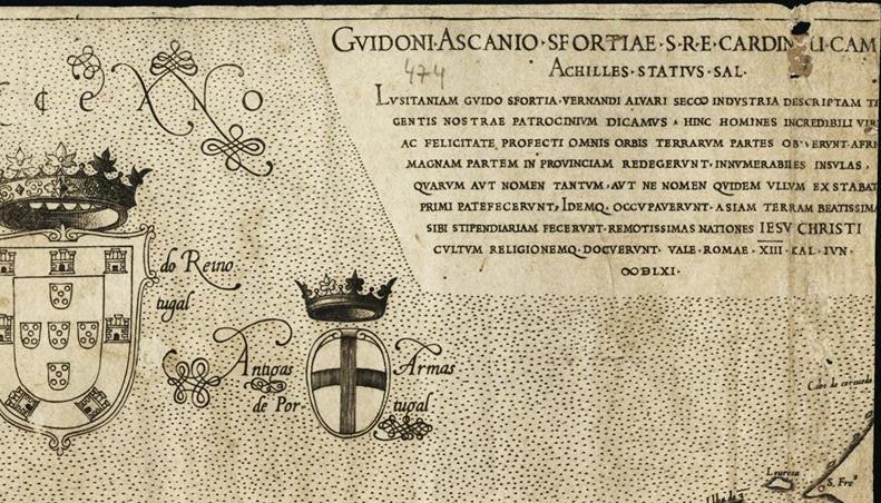 Mapa de Portugal de Álvares Seco - 1561, Portugal outrora a Lusitânia
