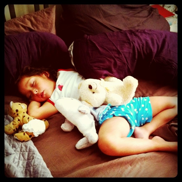 Fabulous Fisher Family Merry Month of Blogging Sneaking into mom's bed