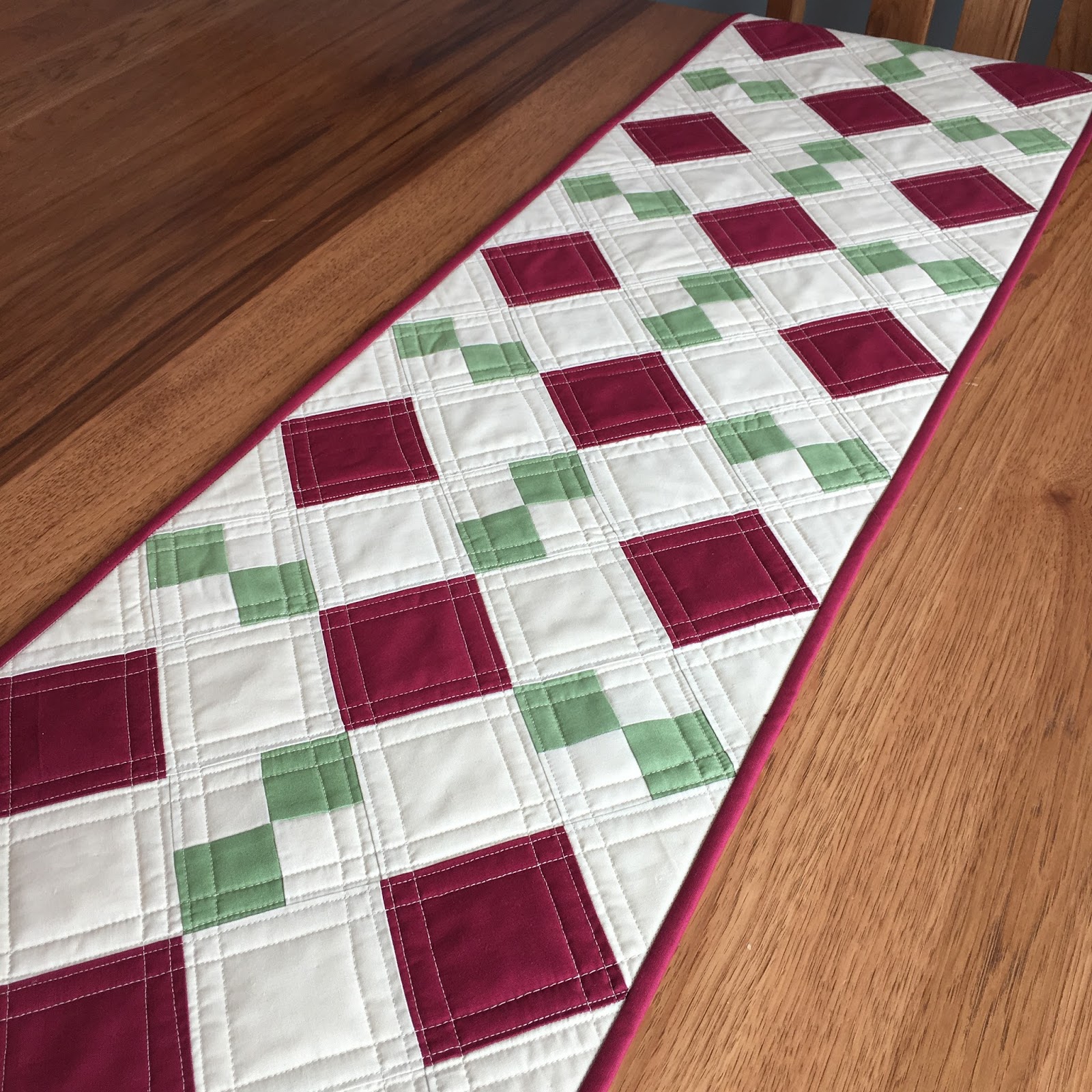 Fresh Dew Drops Quilted Dresser Runner All Solids