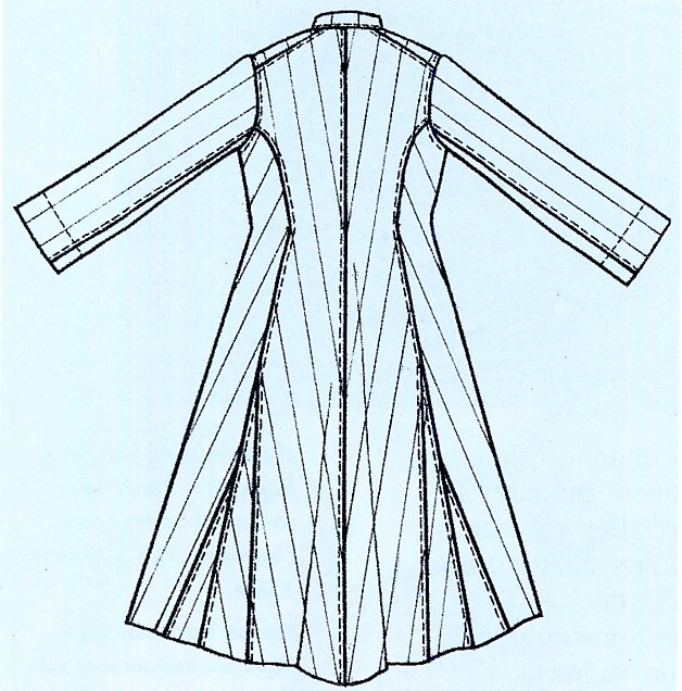 Как нарисовать кафтан карандашом поэтапно