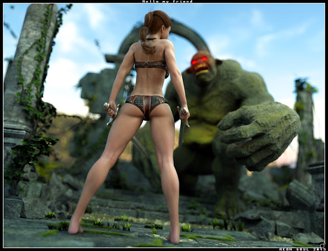 3d Models Art Zone - AlphaKini Bundle - AlphaKini Genesis 2 Nainen (s), AlphaKini Future, Contemporary ja Fantasy