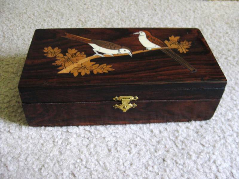 Indian Jewelry Boxes with Marquetry Designs on wood Jewellery India