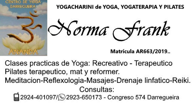 Profesora de Yoga - Norma Frank