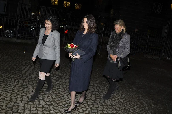 Princess Sofya of Sweden attended a commemoration ceremony at Stockholm Synagogue, which is organized in connection with Holocaust Memorial Day.