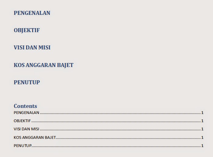 Macam Mana Nak Buat Muka Surat Dalam Word