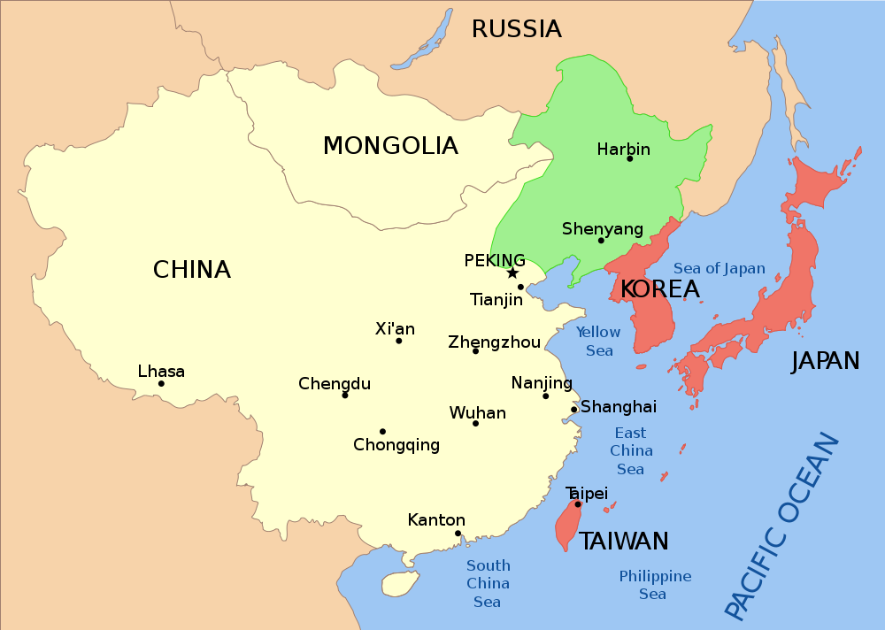 Manchuria China Map
