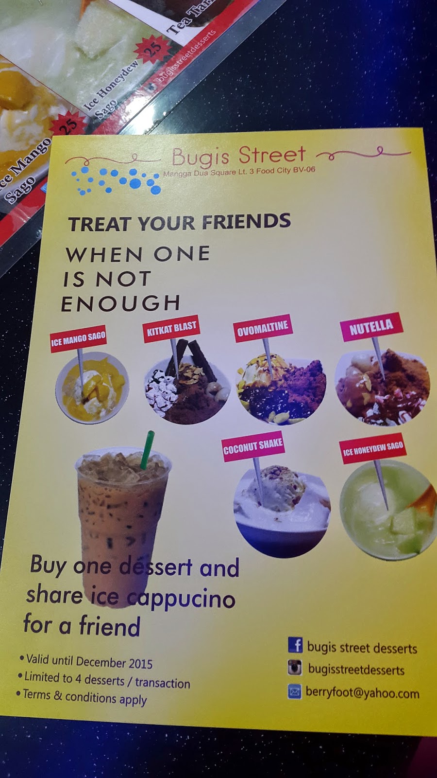 Sweets for Life Bugis Street Dessert