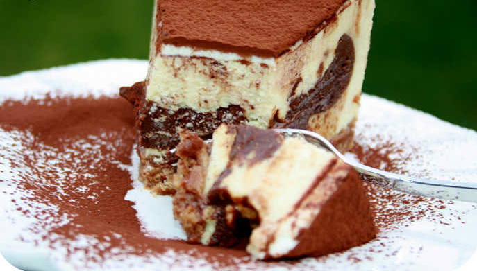 Backrezepte : Kuhflecken Kuchen mit Schokolade