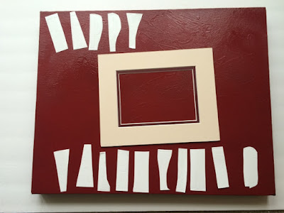 Setup your mat and letters as desired. Setup your mat and letters as desired.